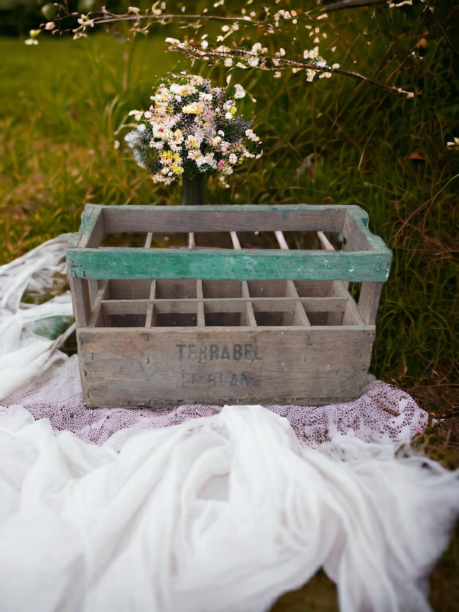 Caisse en bois à bouteilles